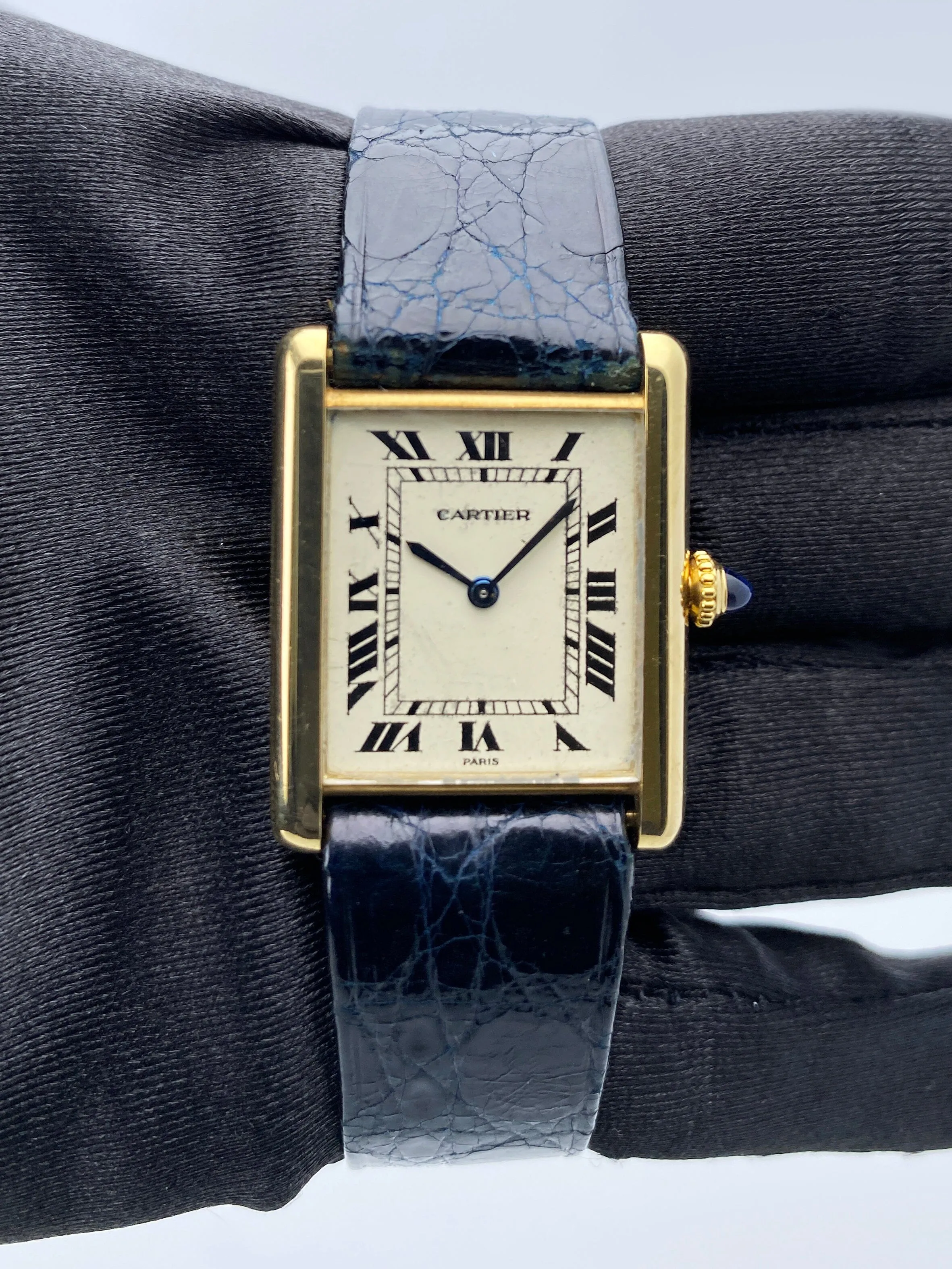 Cartier Tank 9601 Paris 18K Yellow Gold Ladies Watch