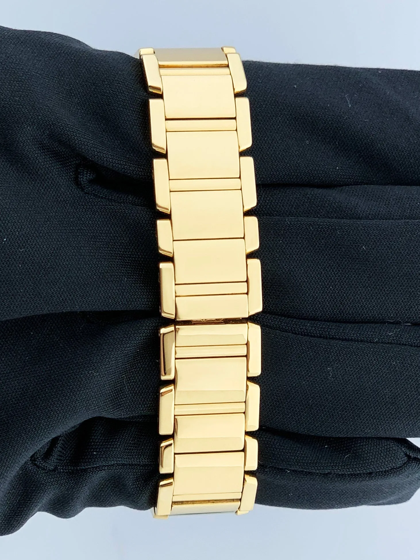 Cartier Tank Francaise 2385 18k Yellow Gold Diamond Ladies Watch