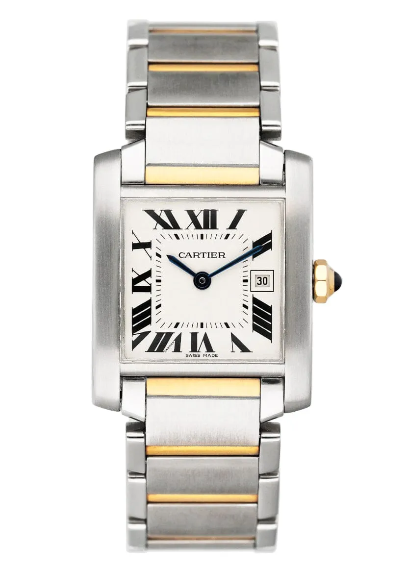 Cartier Tank Francaise W51012Q4 Two Tone Midsize Ladies Watch