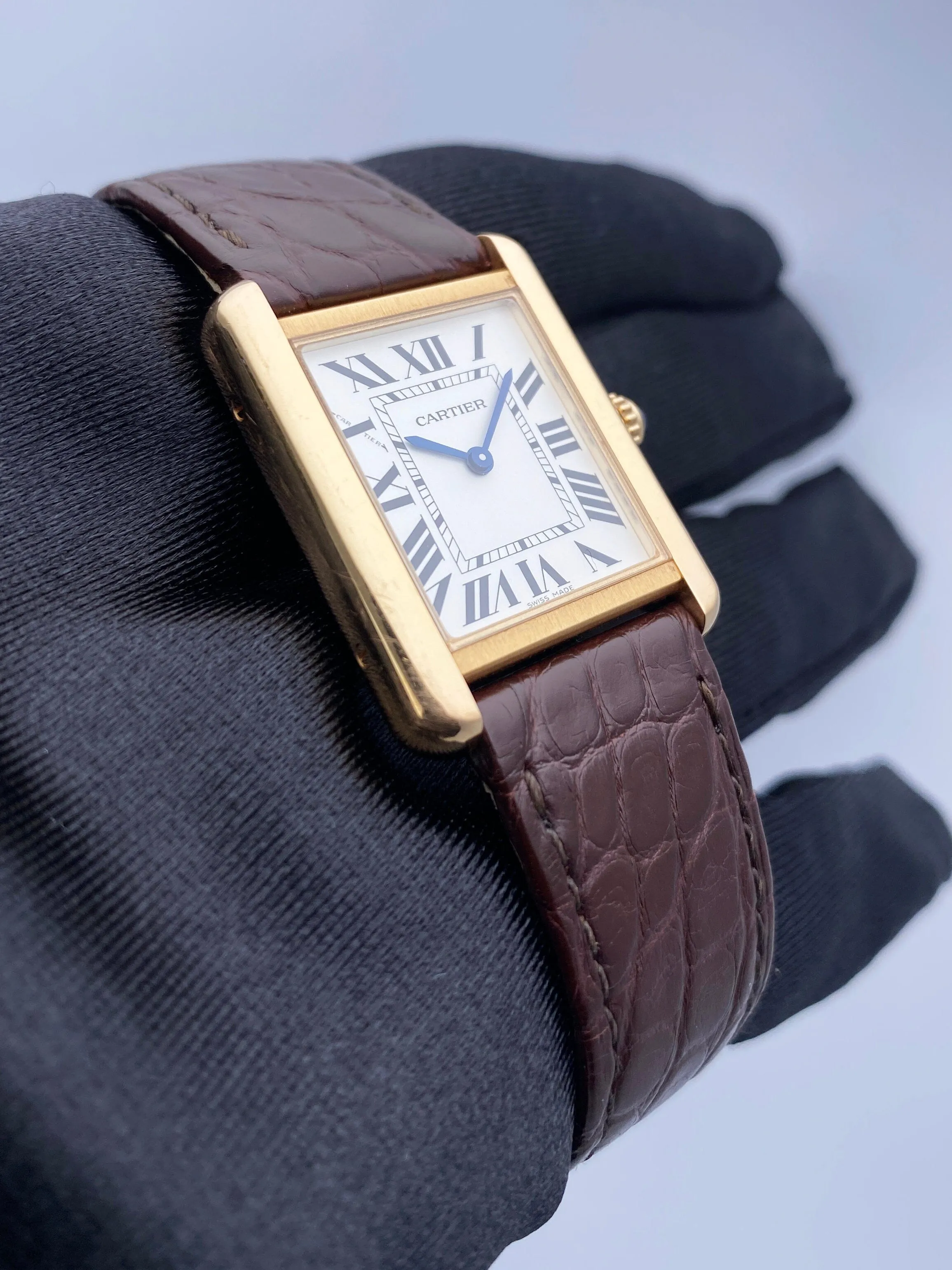 Cartier Tank Solo W5200024 18K Rose Gold Watch Box Papers