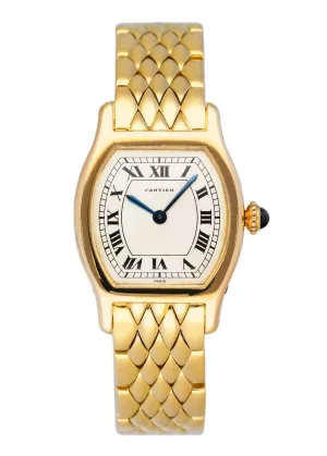 Cartier Tortue 18K Yellow Gold Ladies Watch