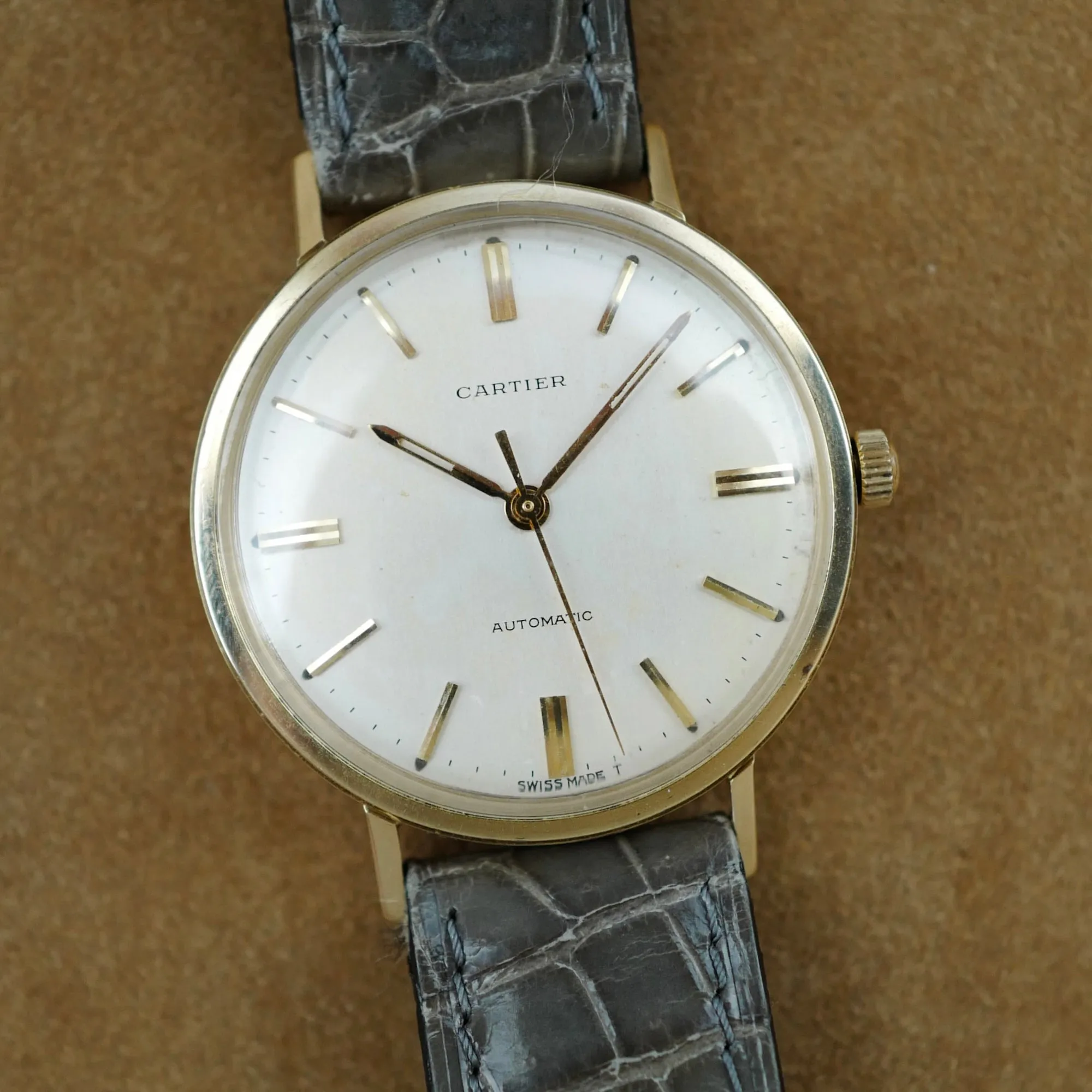 Cartier Yellow Gold Automatic Watch, 1960s