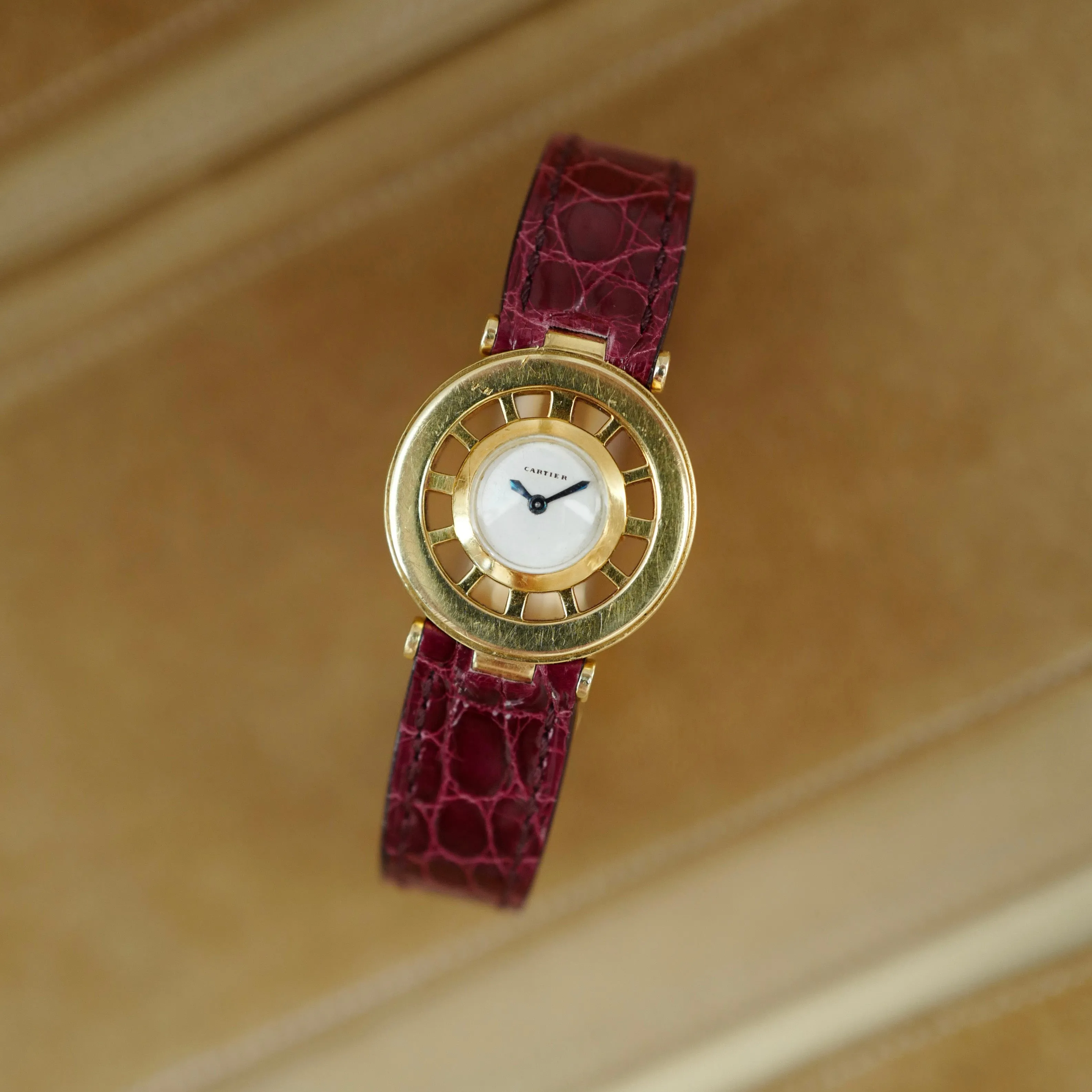 Cartier Yellow Gold Gouvernail Helm Watch (New Arrival)