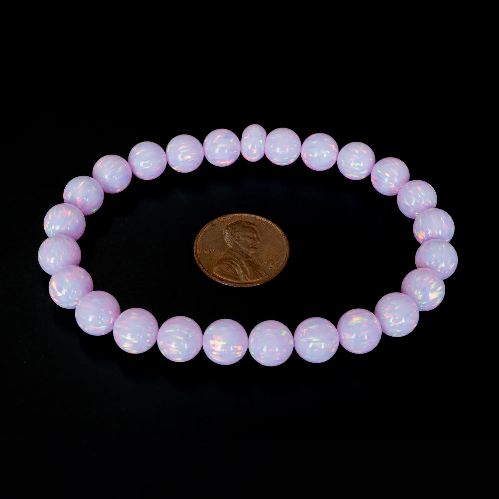 Cherry Blossom Opal Beaded Bracelet