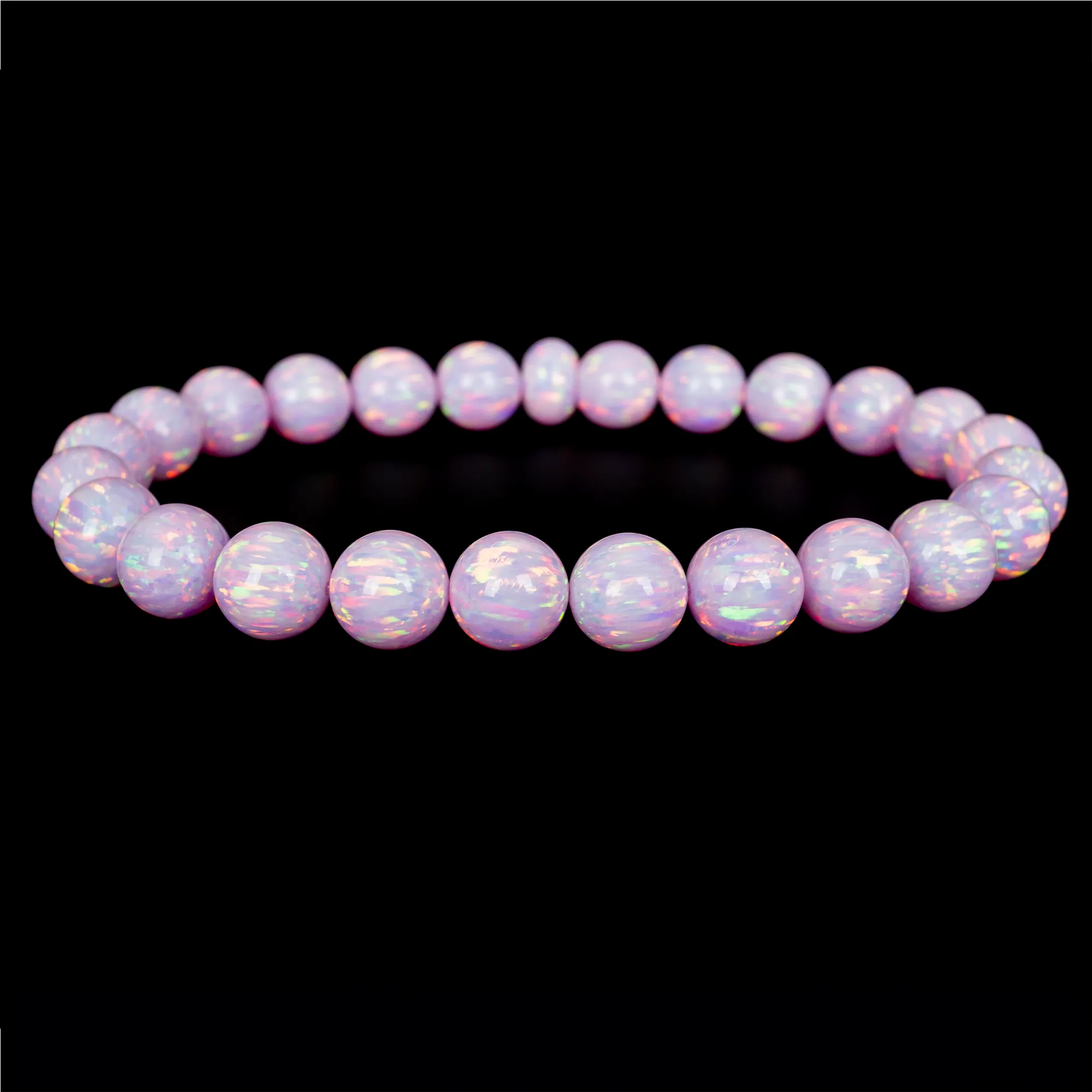Cherry Blossom Opal Beaded Bracelet