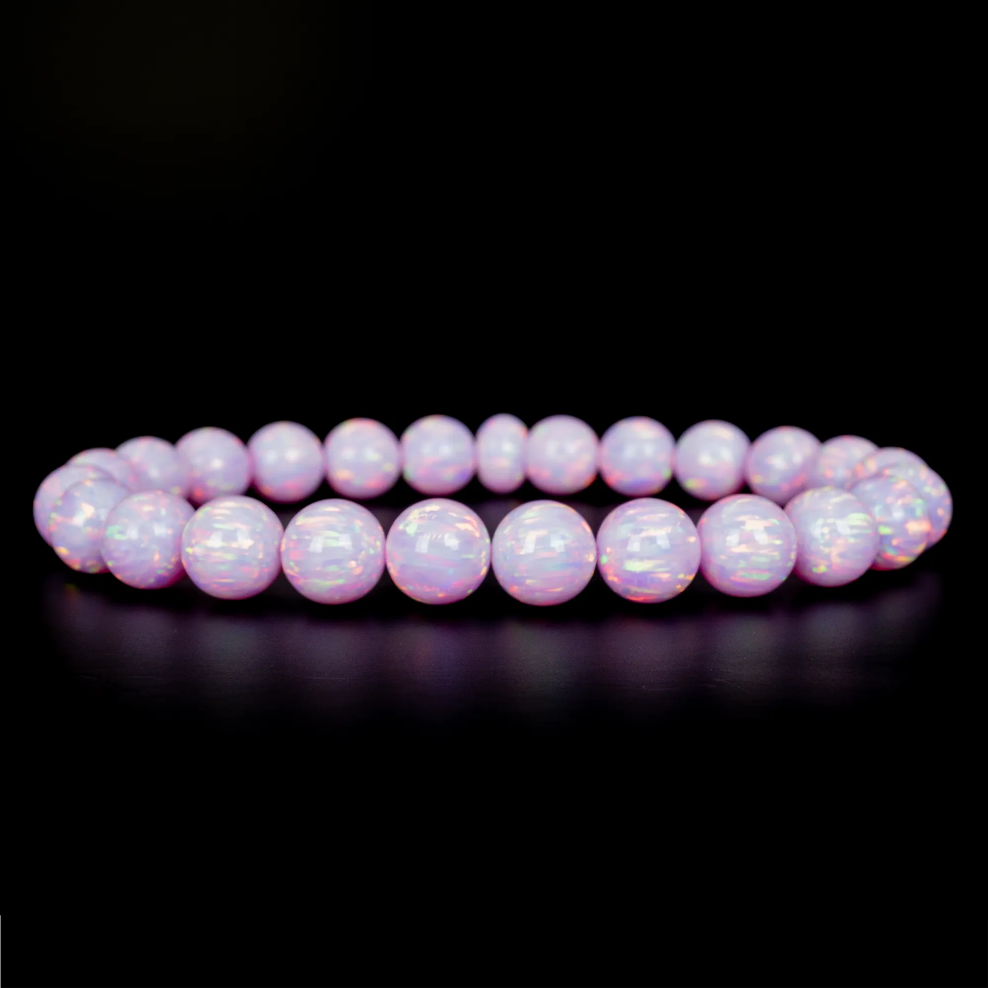 Cherry Blossom Opal Beaded Bracelet