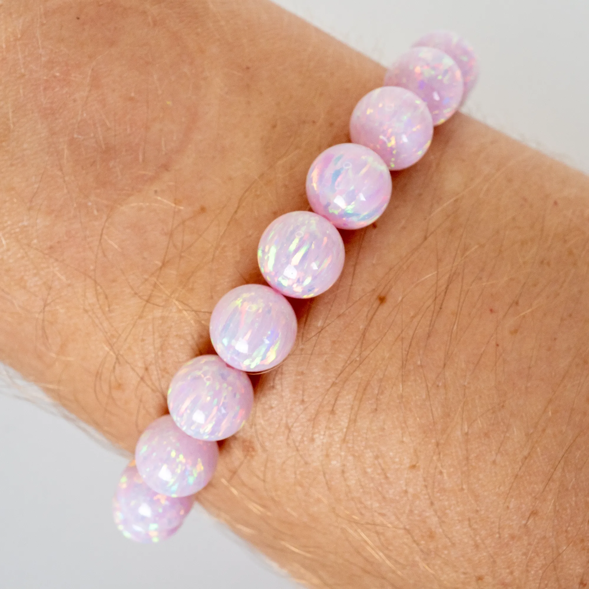 Cherry Blossom Opal Beaded Bracelet