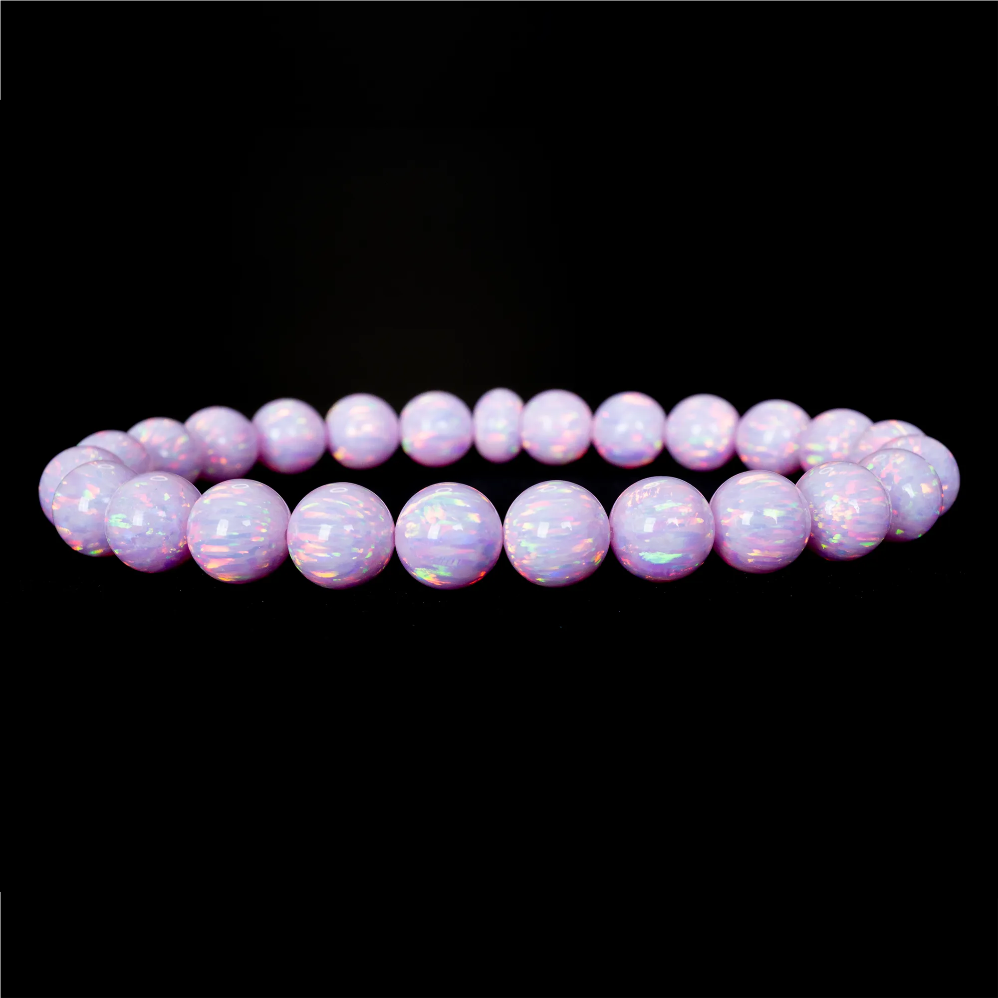 Cherry Blossom Opal Beaded Bracelet