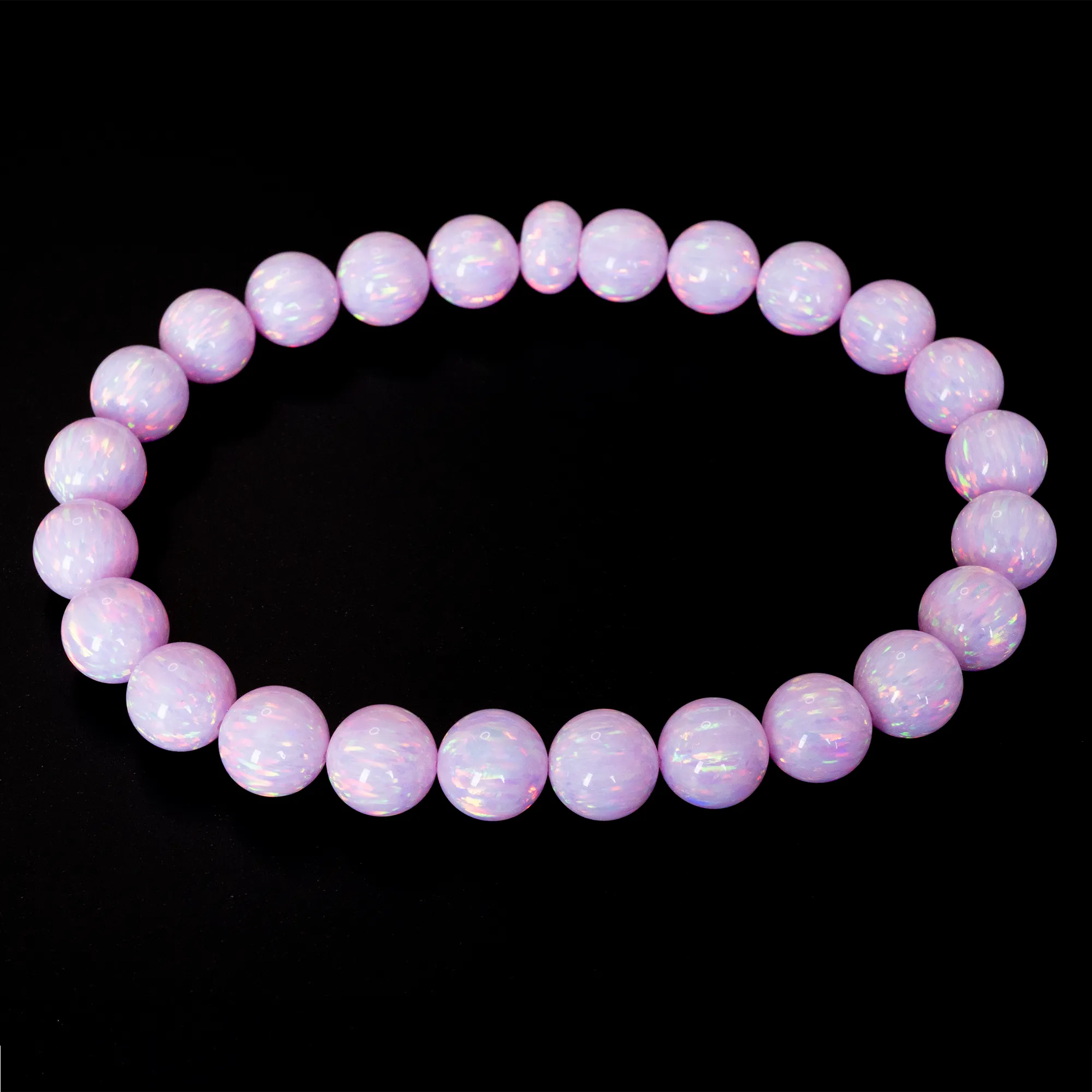 Cherry Blossom Opal Beaded Bracelet