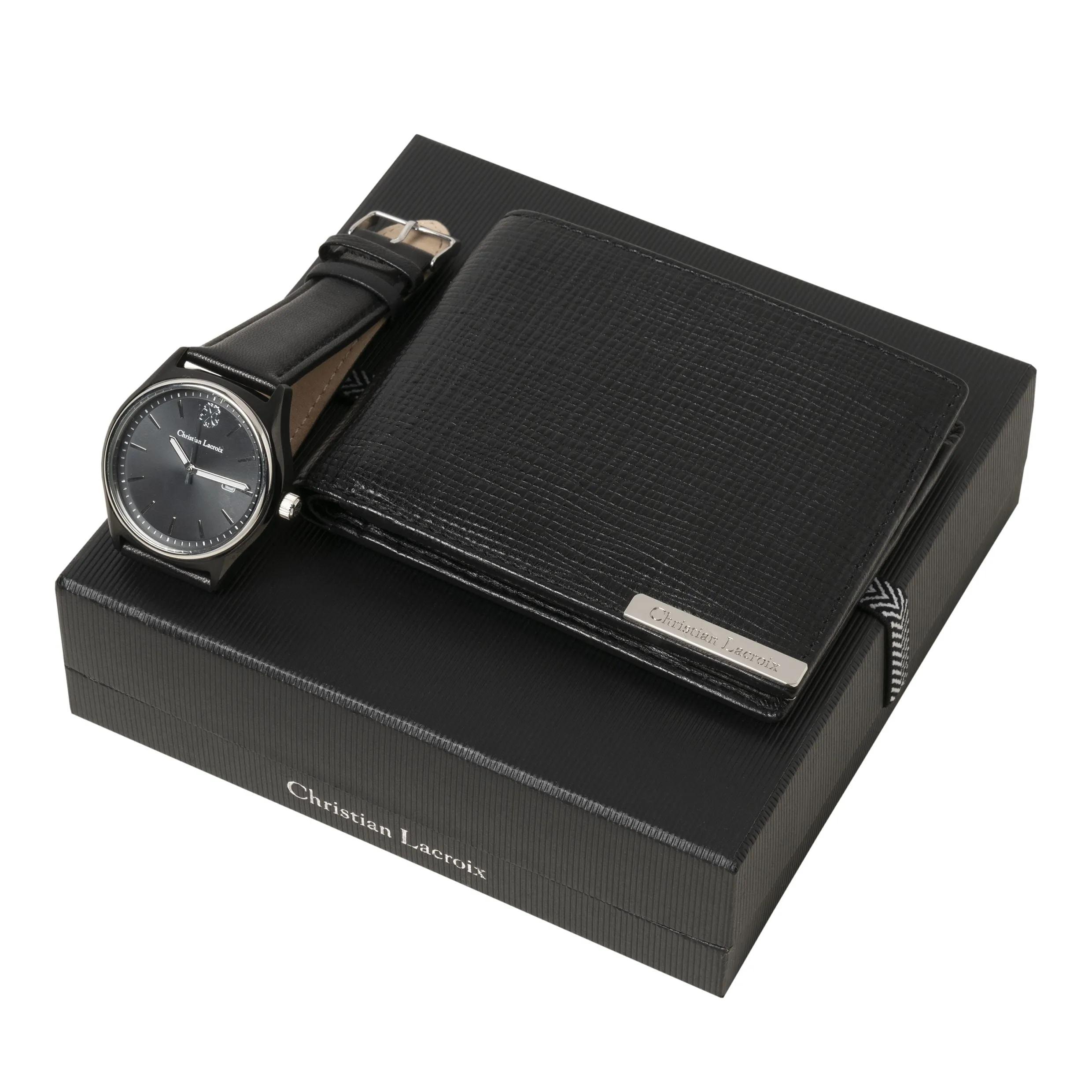Christian Lacroix LPDW925A-Set More Black (wallet & watch)