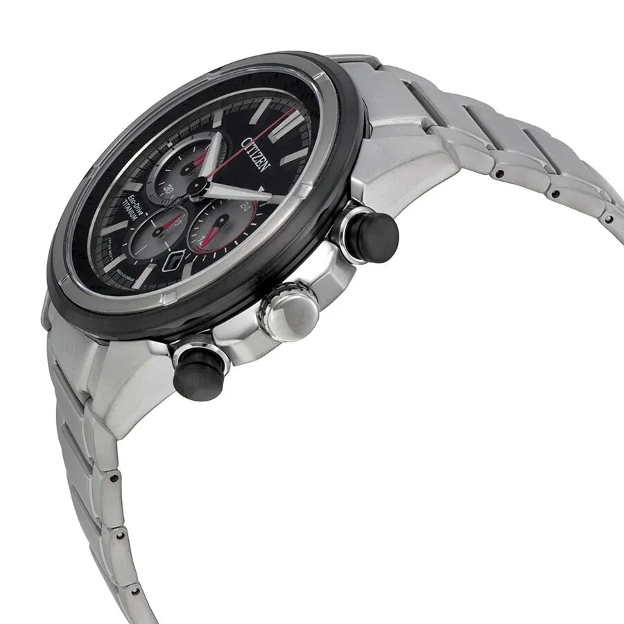 Citizen Eco Drive Chronograph Black Dial Men's Watch CA4240-82E