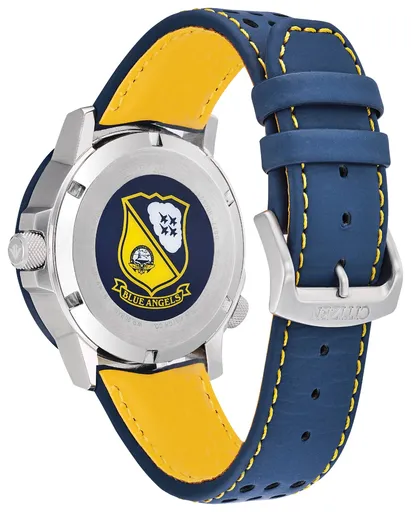 Citizen Promaster Blue Angels Nighthawk Mens Eco Drive Blue Leather Strap Watch