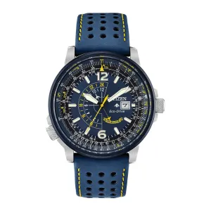 Citizen Promaster Blue Angels Nighthawk Mens Eco Drive Blue Leather Strap Watch
