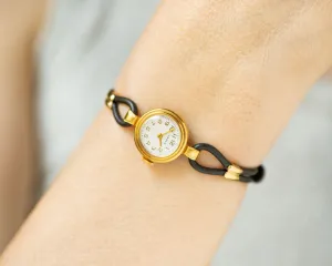 Cordette cocktail watch for women Seagull mint condition, retro evening wristwatch vintage, gold plated timepiece watch jewelry gift bride