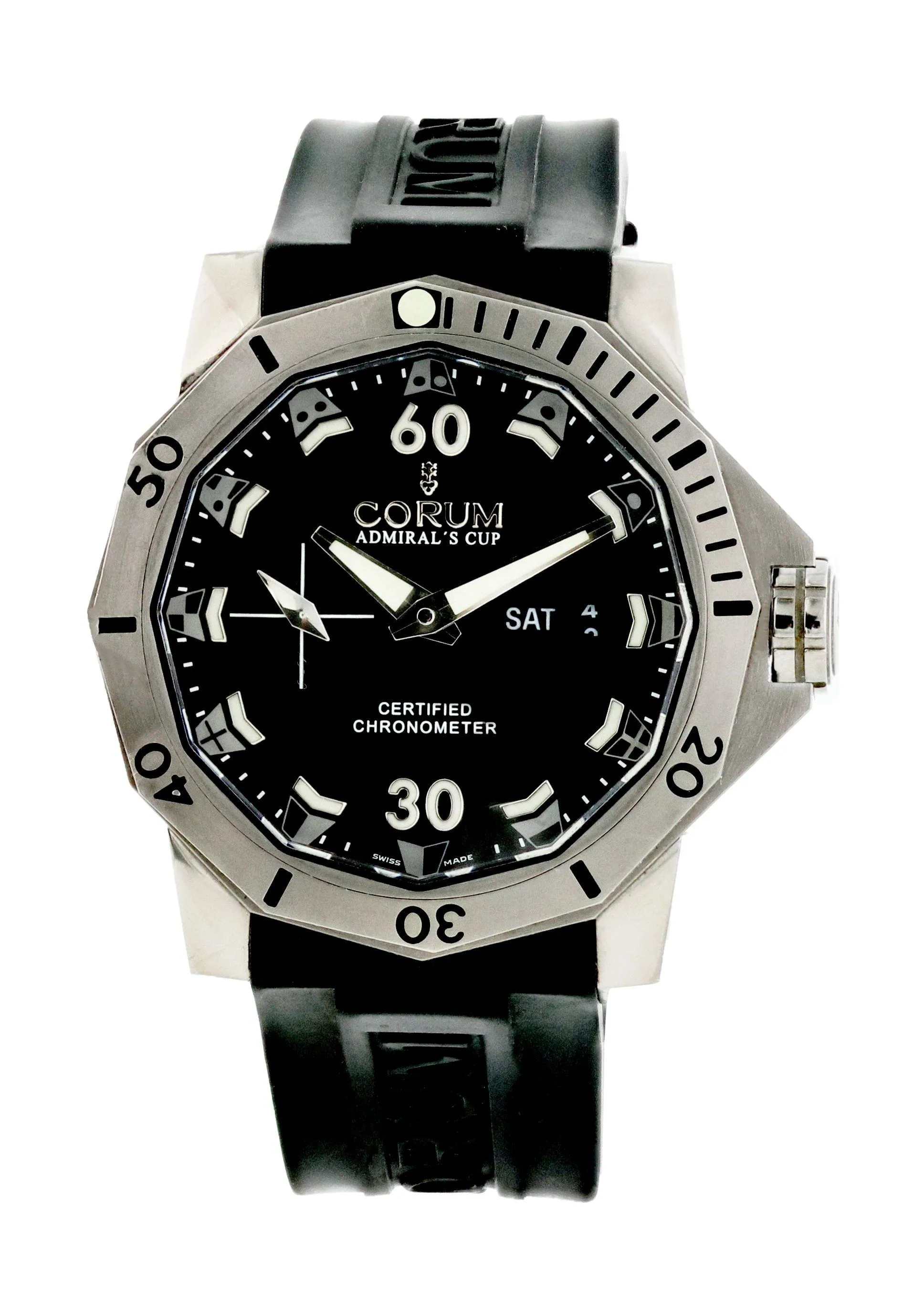 Corum Admiral's Cup 01.0085 Mens Watch Box Papers