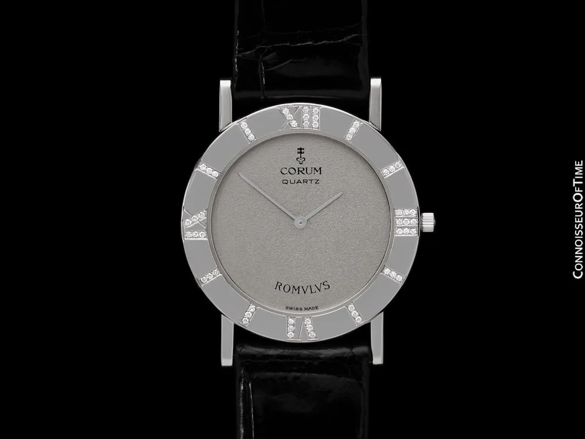 Corum Romvlvs Romulus Mens Watch - Platinum & Corum Factory Diamonds