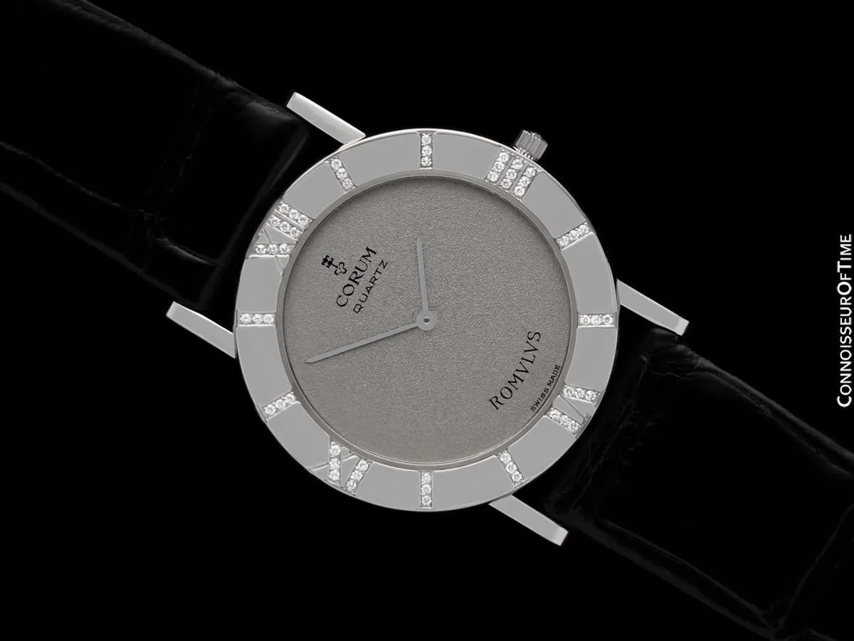 Corum Romvlvs Romulus Mens Watch - Platinum & Corum Factory Diamonds