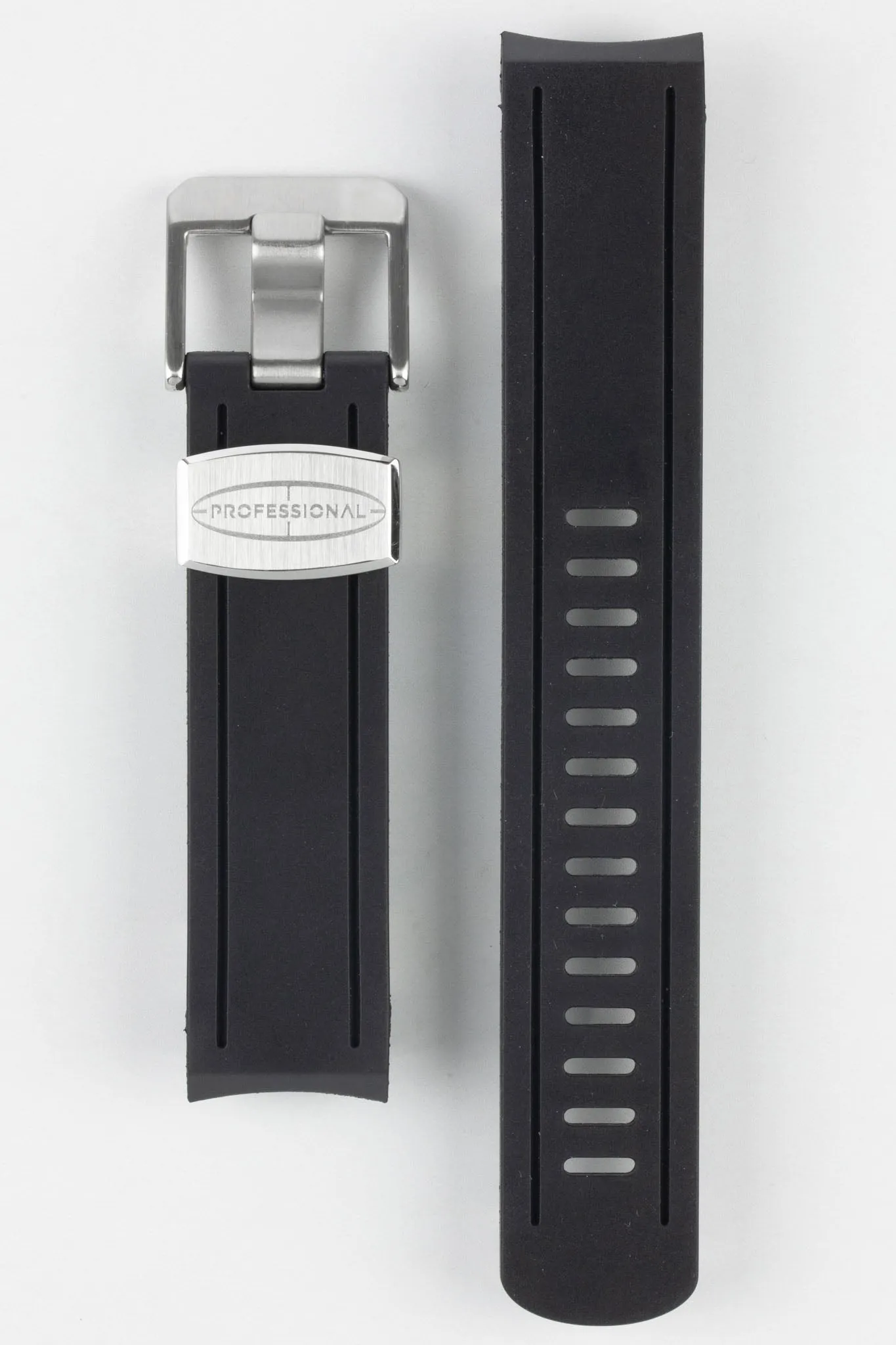 CRAFTER BLUE CB02 Black Rubber Watch Strap for Seiko Sumo