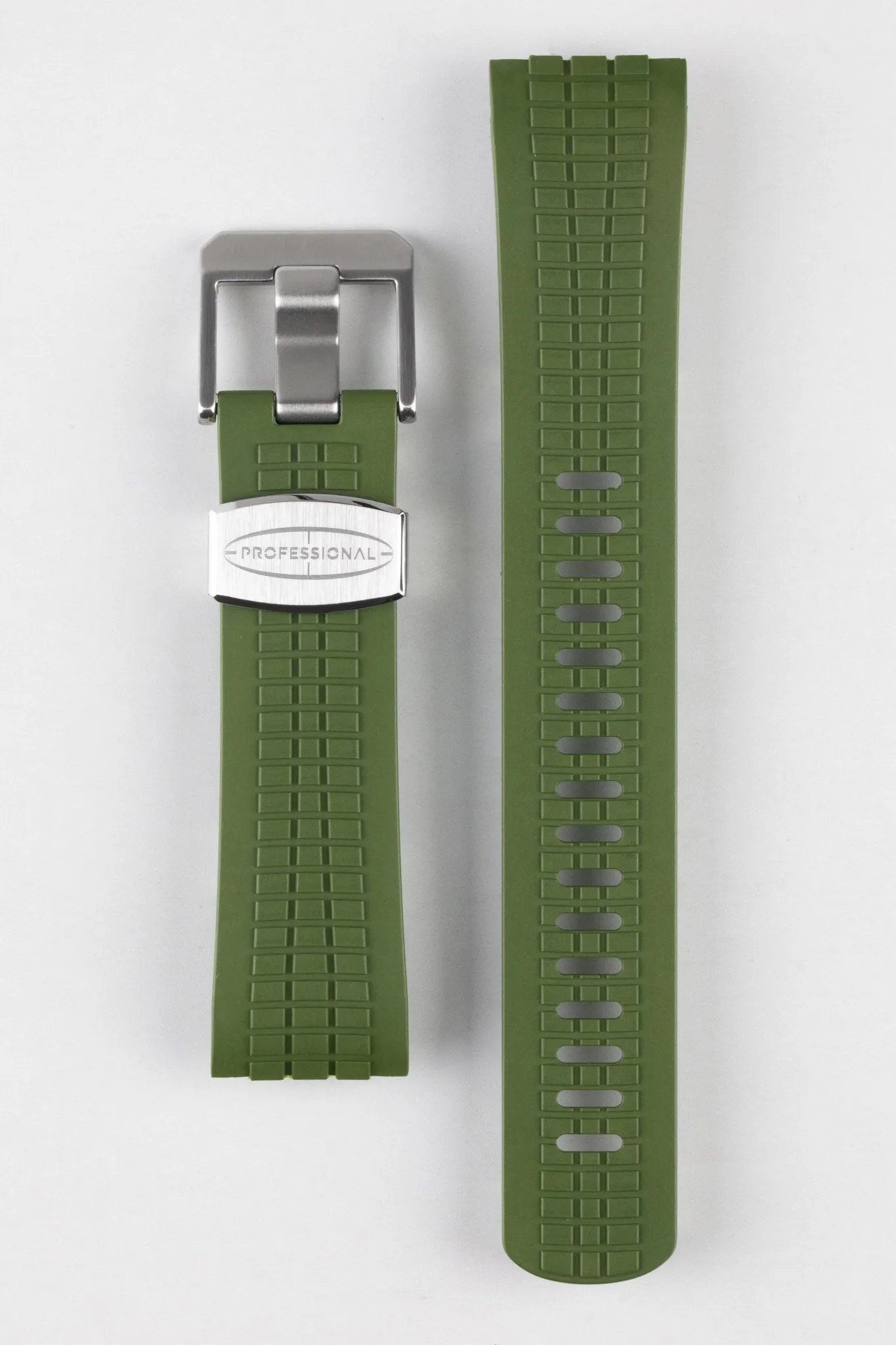 CRAFTER BLUE CB12 'Aquanaut' Rubber Watch Strap for Seiko Turtle – GREEN