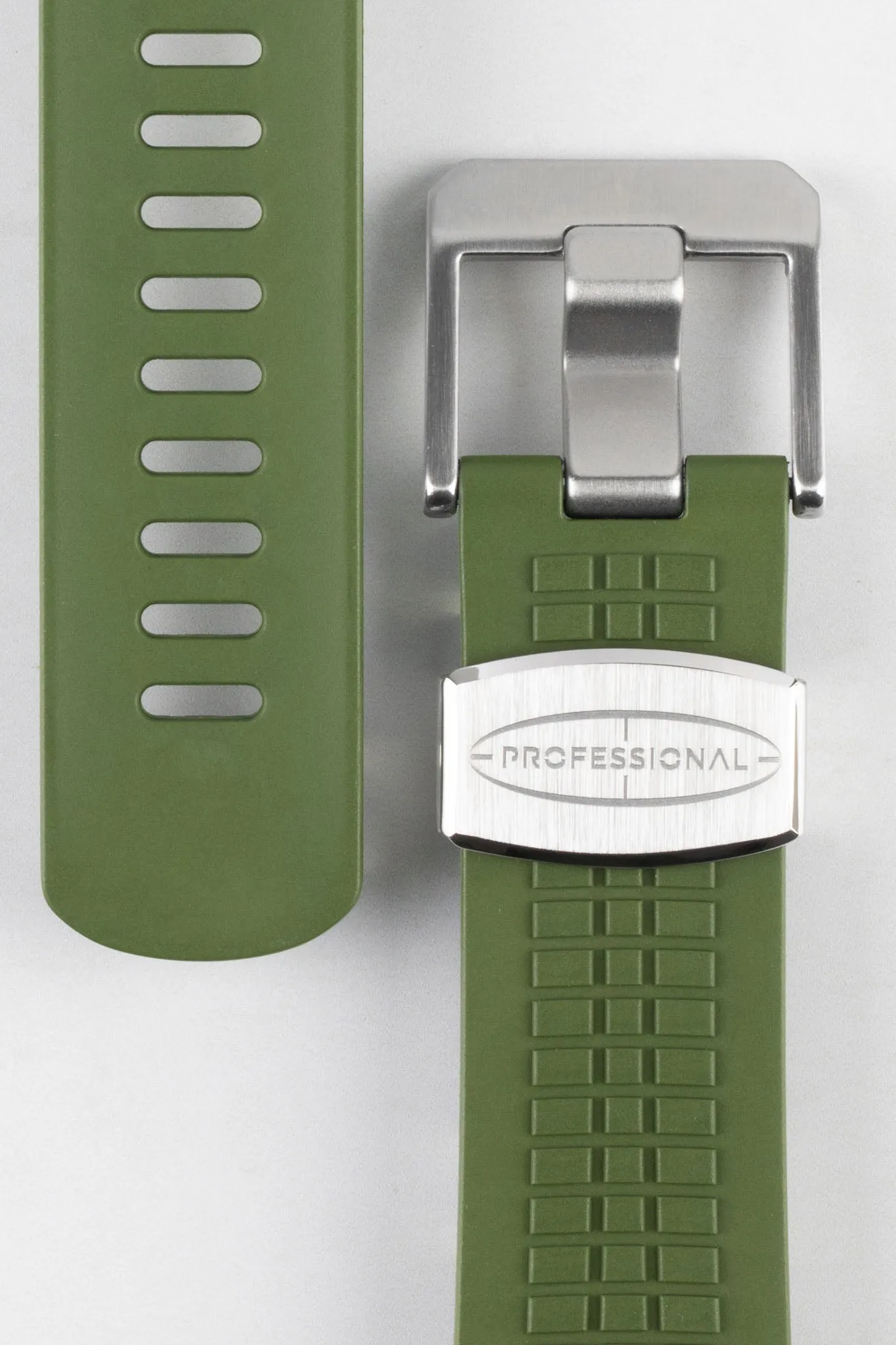 CRAFTER BLUE CB12 'Aquanaut' Rubber Watch Strap for Seiko Turtle – GREEN