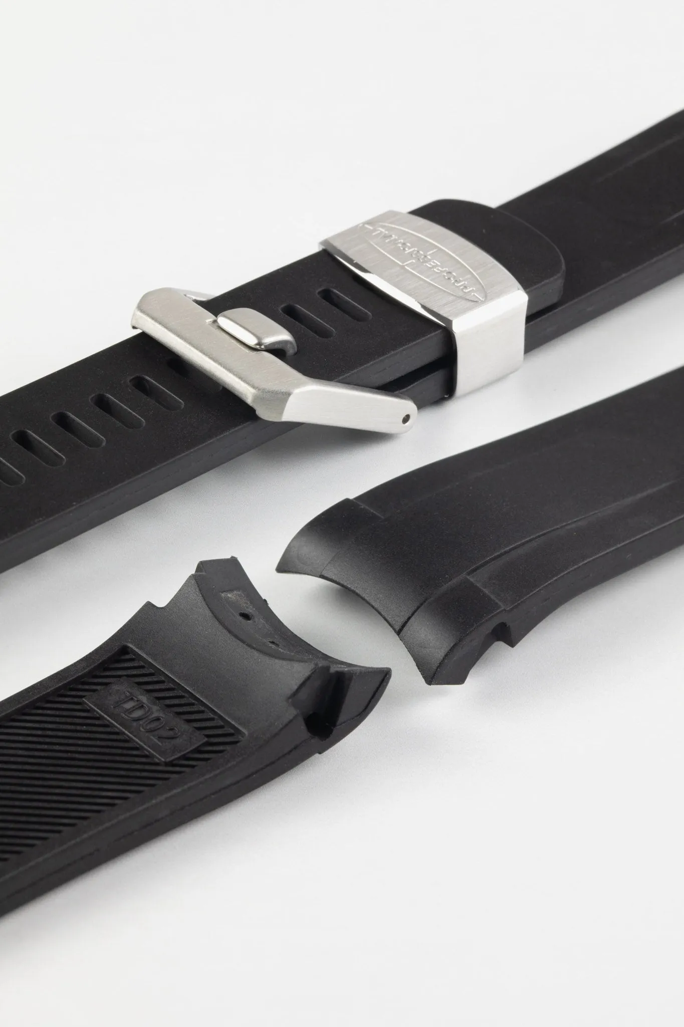 CRAFTER BLUE TD02 Rubber Watch Strap for Tudor Pelagos Series – BLACK