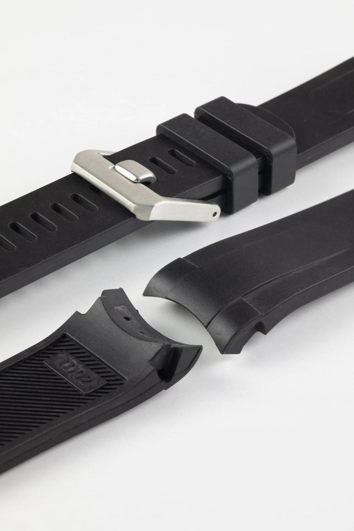 CRAFTER BLUE TD02 Rubber Watch Strap for Tudor Pelagos Series – BLACK