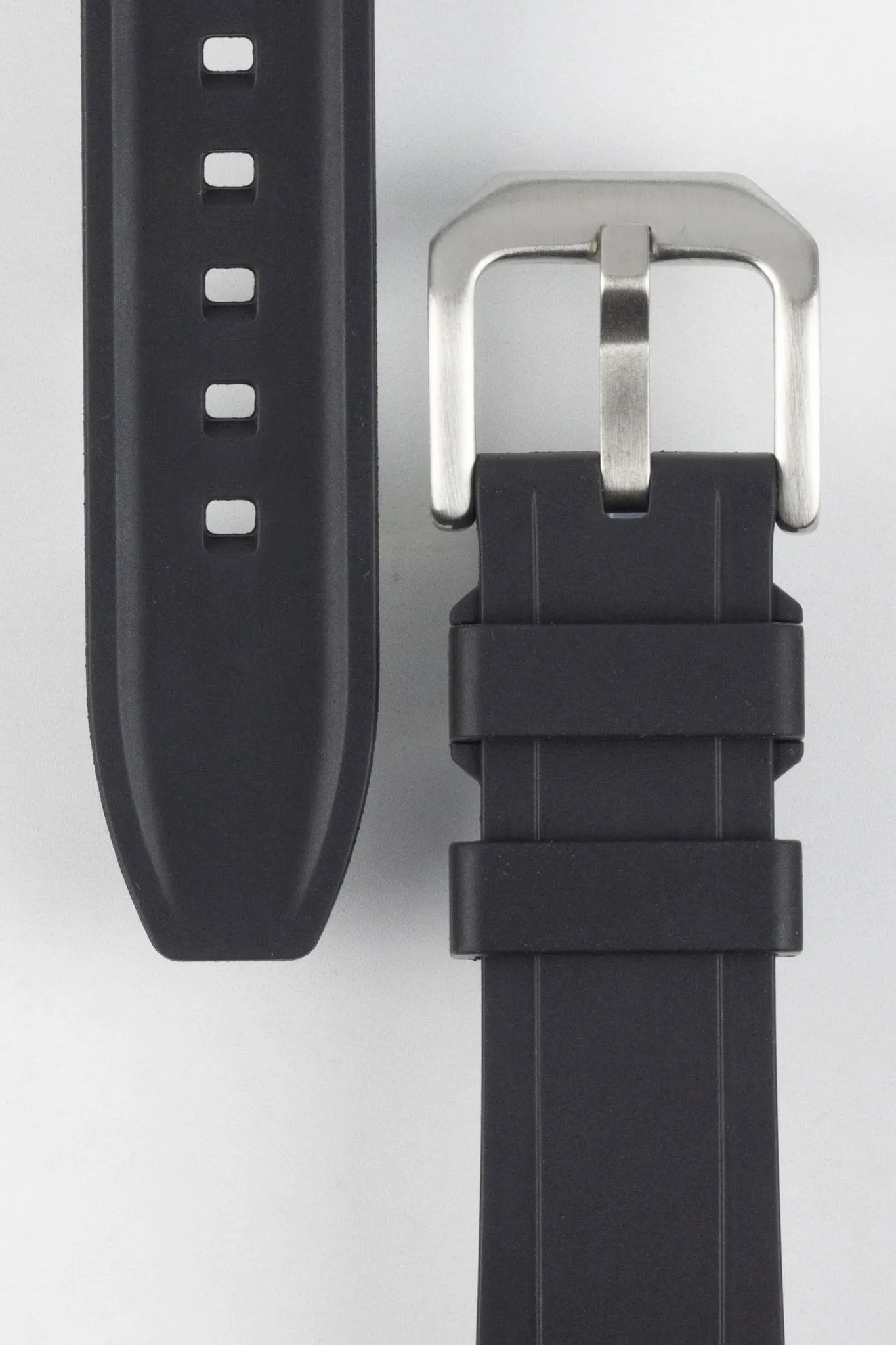 CRAFTER BLUE UX03 Black FKM Rubber Watch Strap