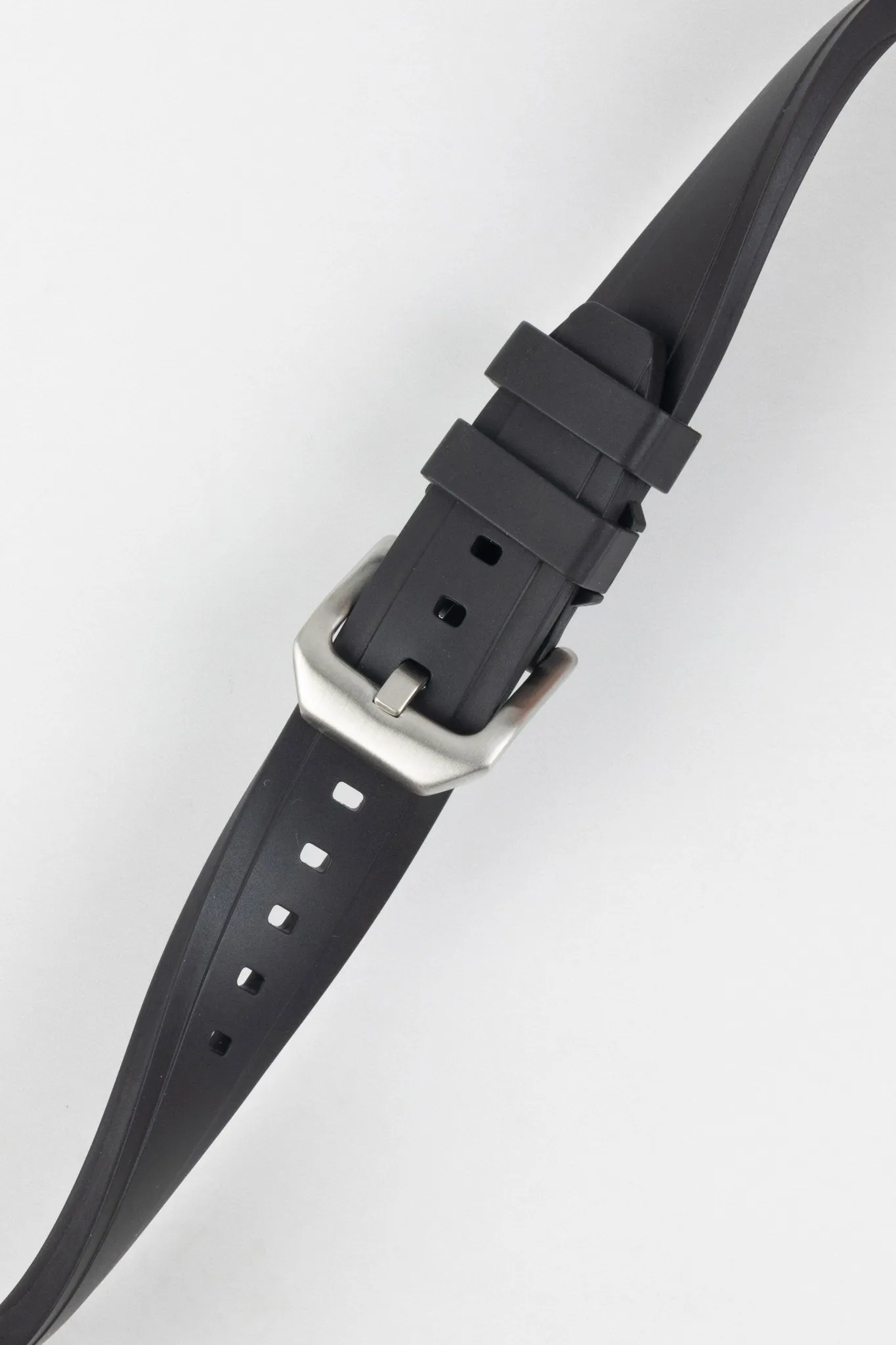 CRAFTER BLUE UX03 Black FKM Rubber Watch Strap