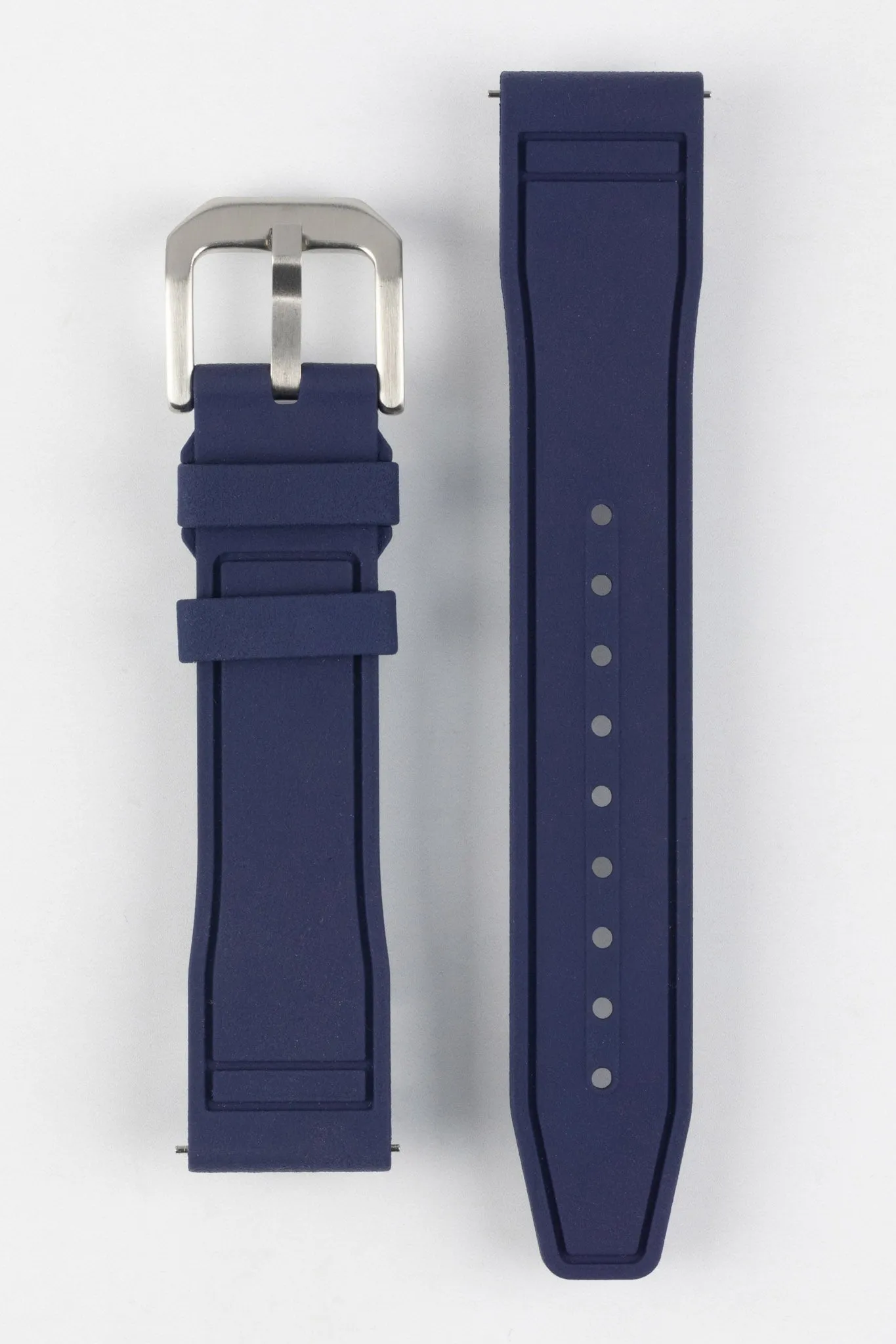 CRAFTER BLUE UX07 Navy FKM Rubber Watch Strap