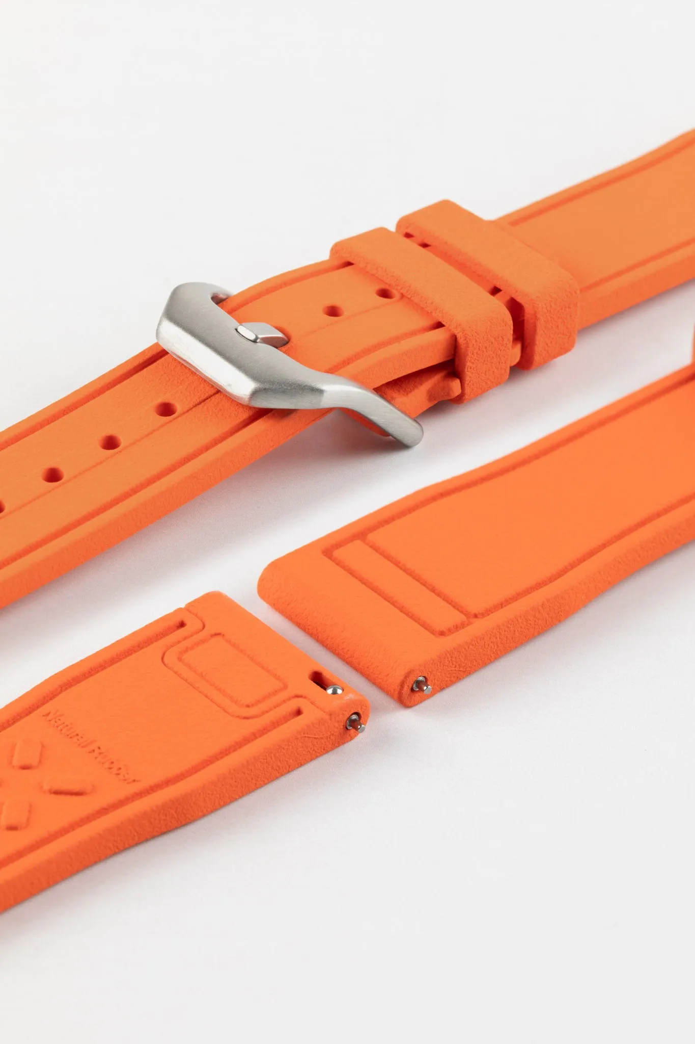 CRAFTER BLUE UX07 Orange FKM Rubber Watch Strap