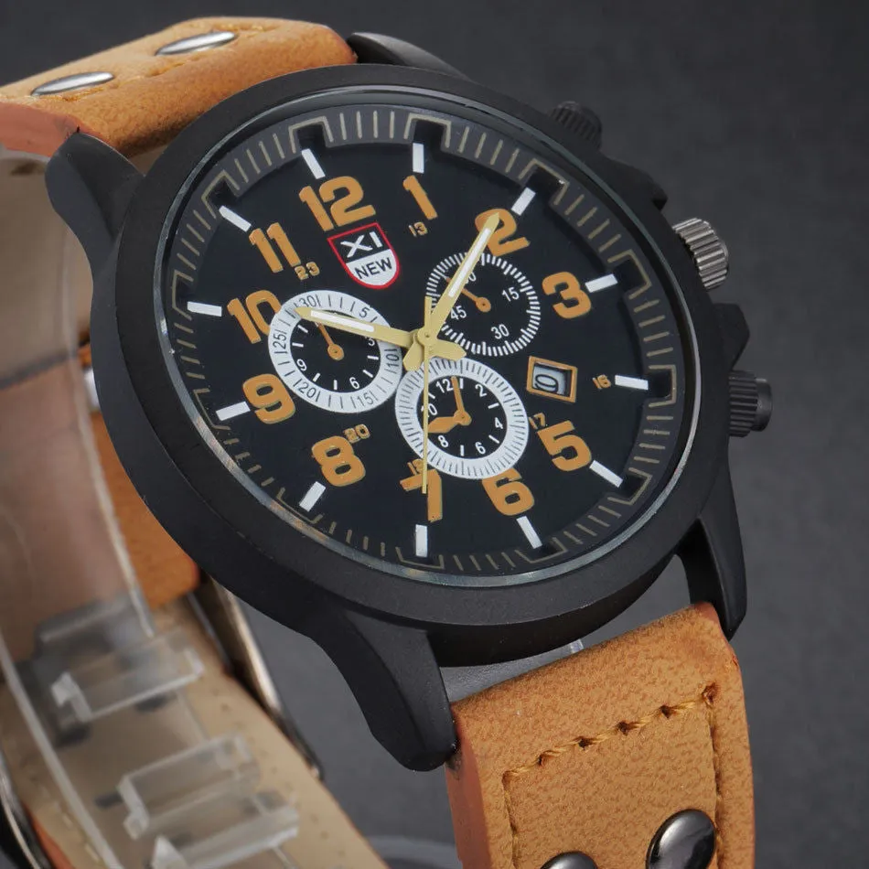 Creative Vintage Classic Watches Men Daily Life Waterproof Strap Sport Army Quartz-watch Casual Charm Watch