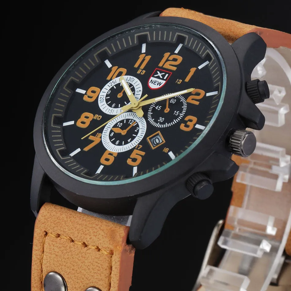 Creative Vintage Classic Watches Men Daily Life Waterproof Strap Sport Army Quartz-watch Casual Charm Watch