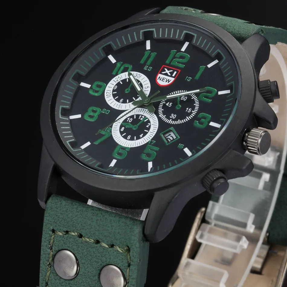Creative Vintage Classic Watches Men Daily Life Waterproof Strap Sport Army Quartz-watch Casual Charm Watch