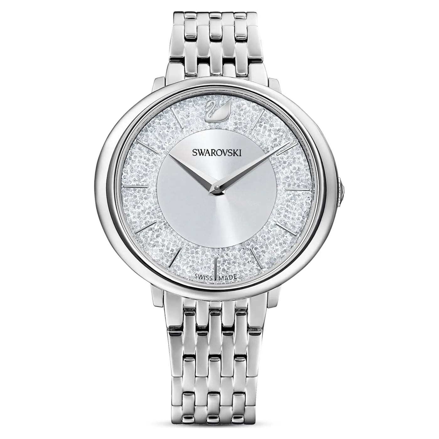 Crystalline Chic watch Swiss Made, Metal bracelet, Silver tone, Stainless steel 5544583