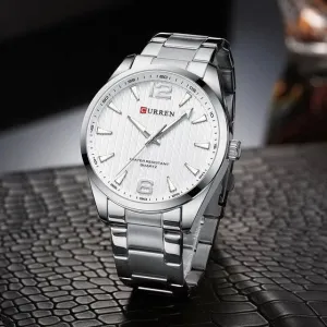 Curren 8434 - Silver White