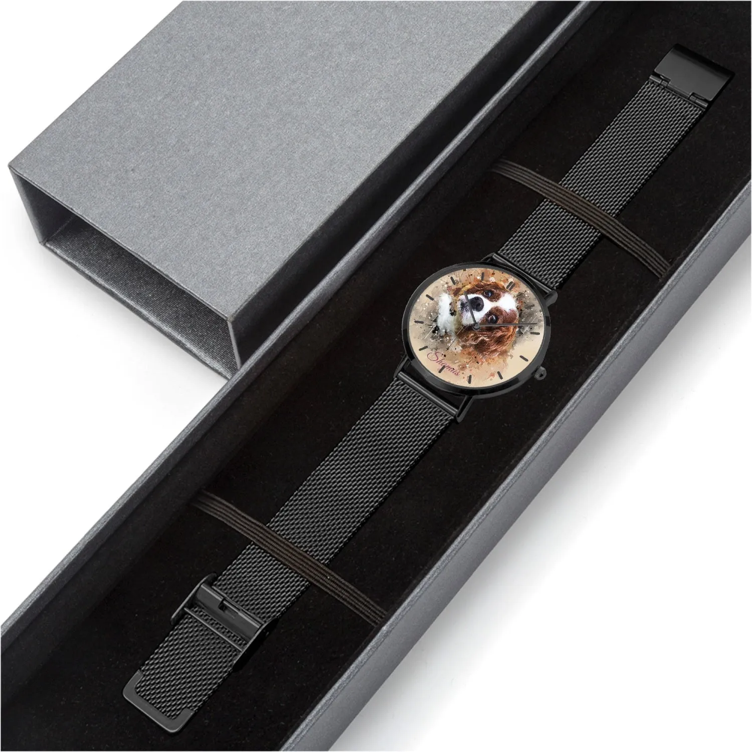 Custom Design  Ultra-thin Stainless Steel Quartz Watch (With Indicators)