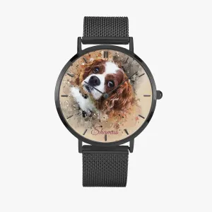 Custom Design  Ultra-thin Stainless Steel Quartz Watch (With Indicators)