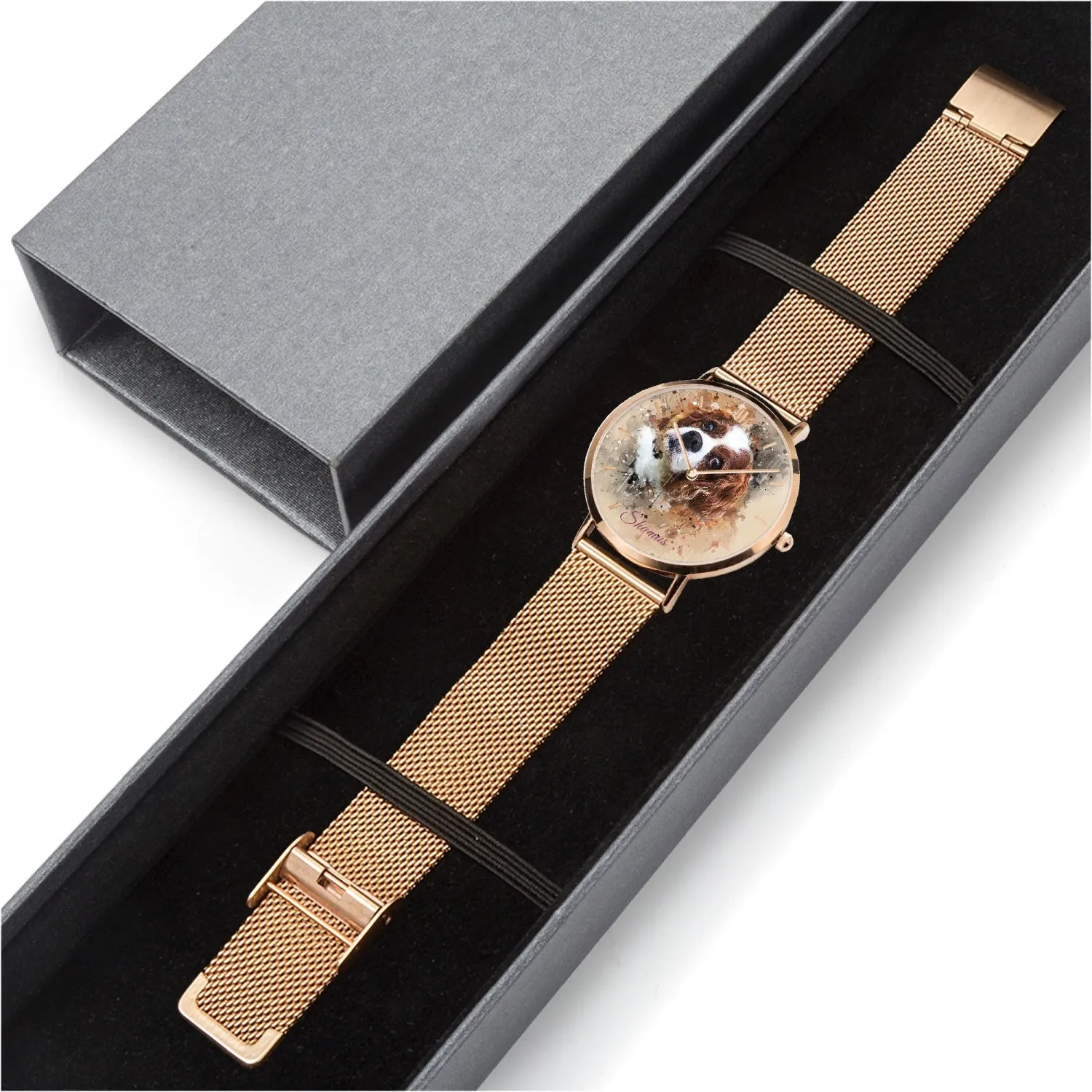 Custom Design  Ultra-thin Stainless Steel Quartz Watch (With Indicators)