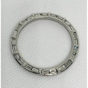 Custom Diamond Rolex Bezel Baguette Earth Mined Diamonds Platinum 36 mm