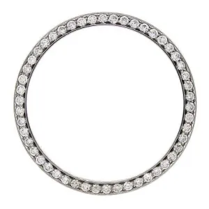 Custom Mined Diamond Bezel To Fit Rolex Datejust Or All Watch Models 2.50 Carats 36 mm