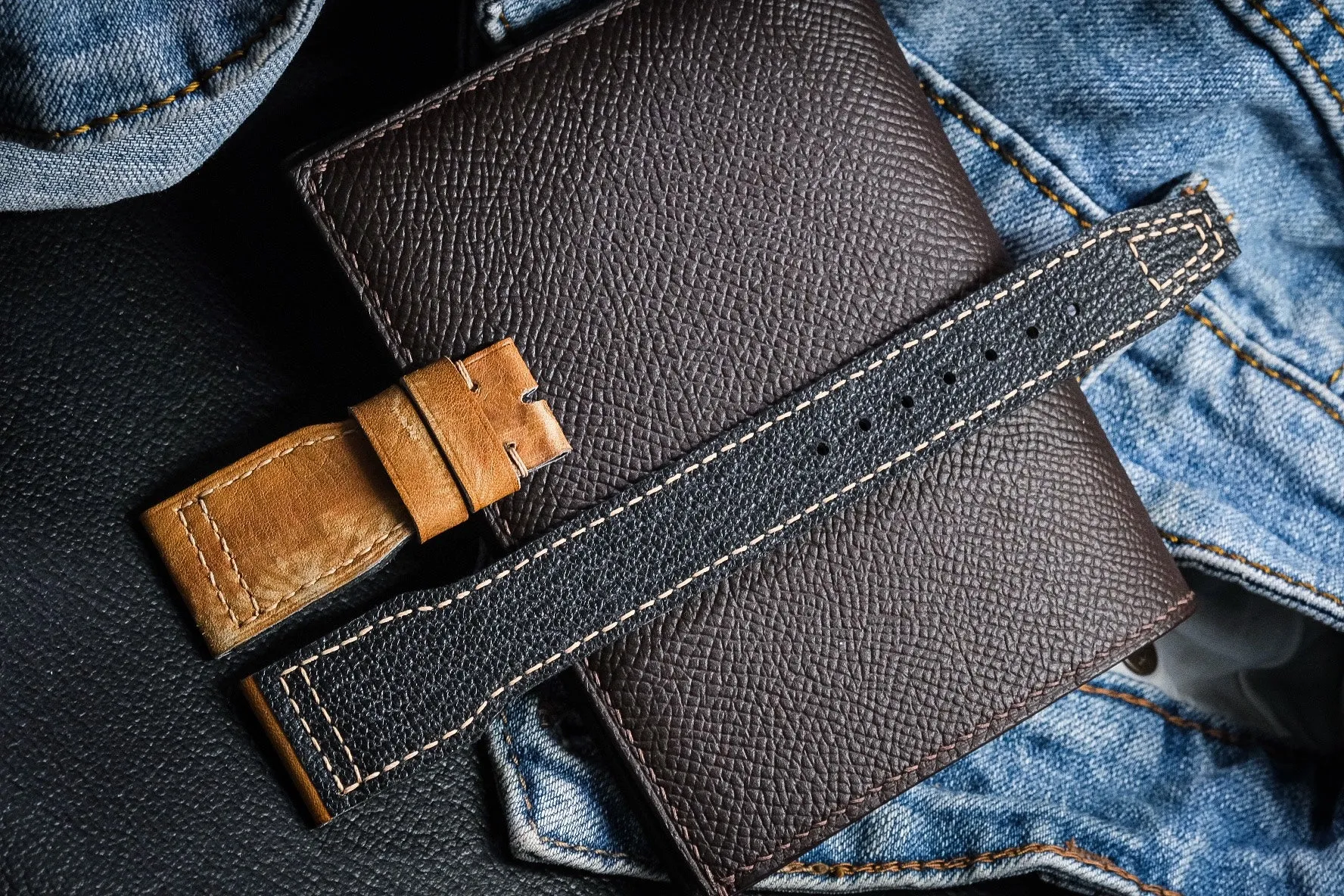 Custom vintage baseball glove  leather strap HDCA40