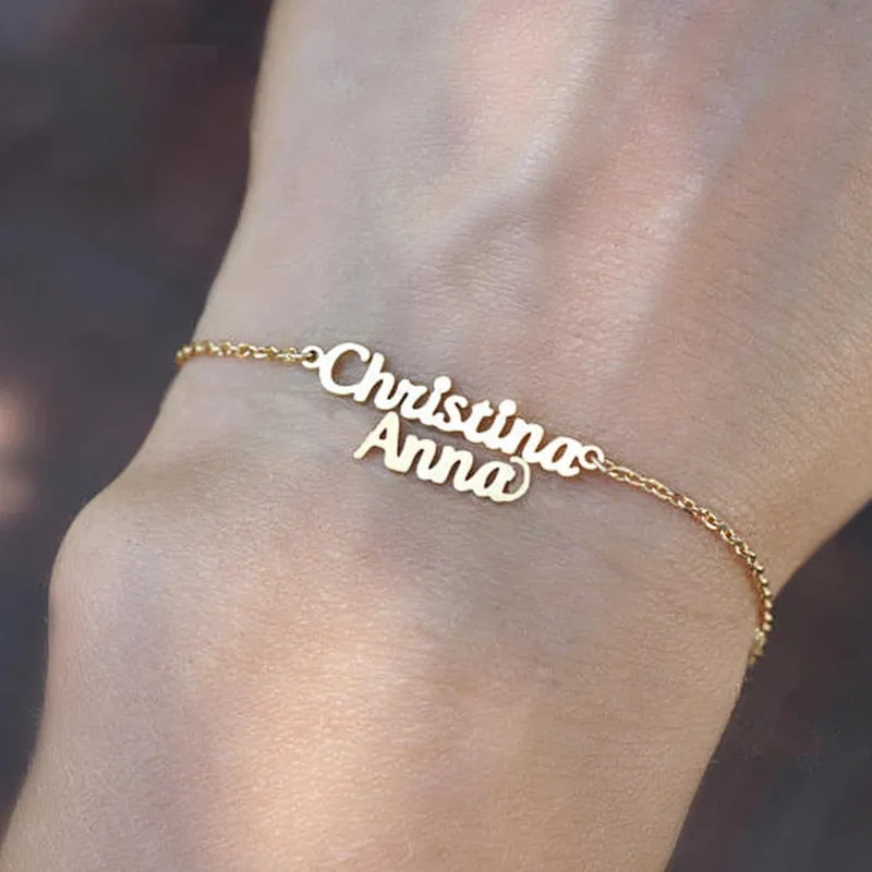 Customizable Double Name Bracelet