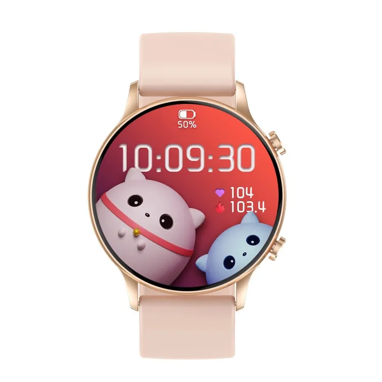 CY19 1.32 inch AMOLED Screen Silicone Strap Smart Watch, Blood Oxygen/Blood Pressure/Heart Rate(Pink)