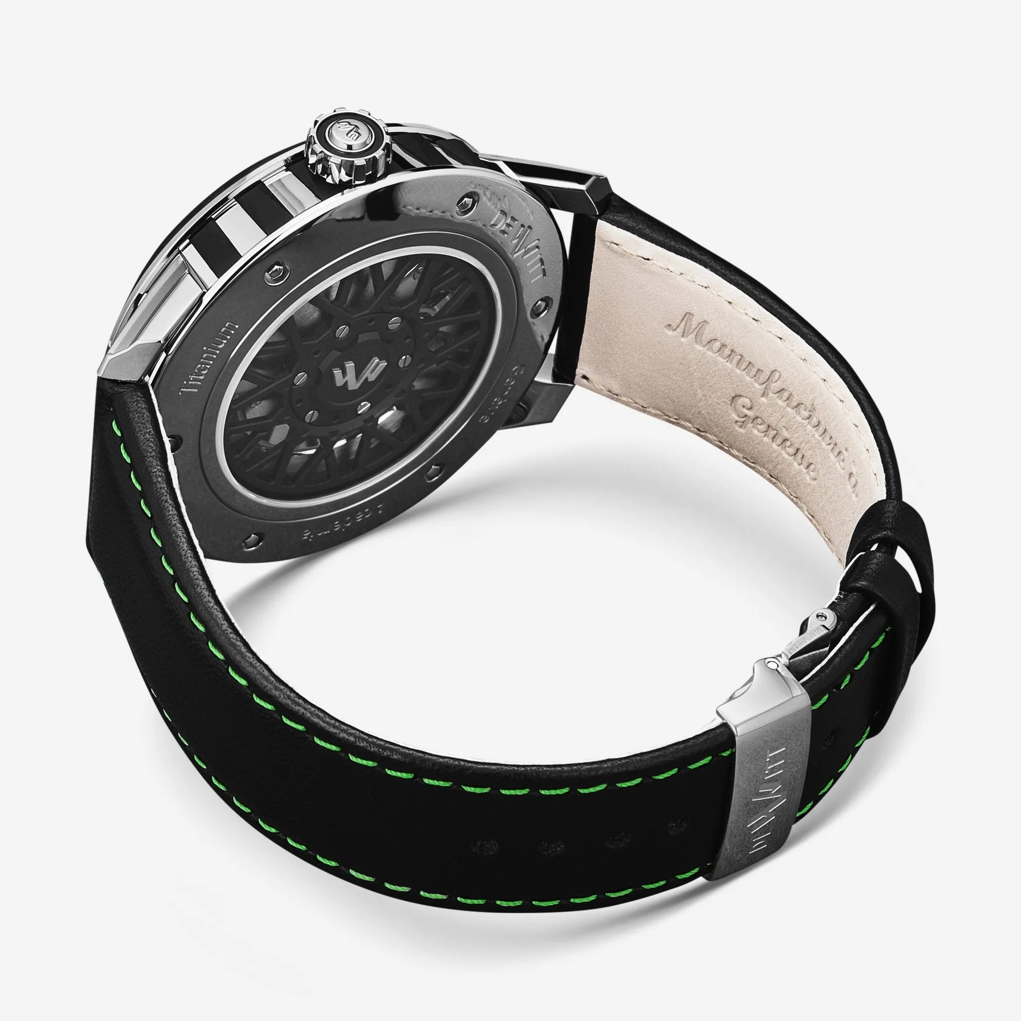 DeWitt Academia Slide Black Titanium Automatic Men's Watch AC.SLD.002 RPB