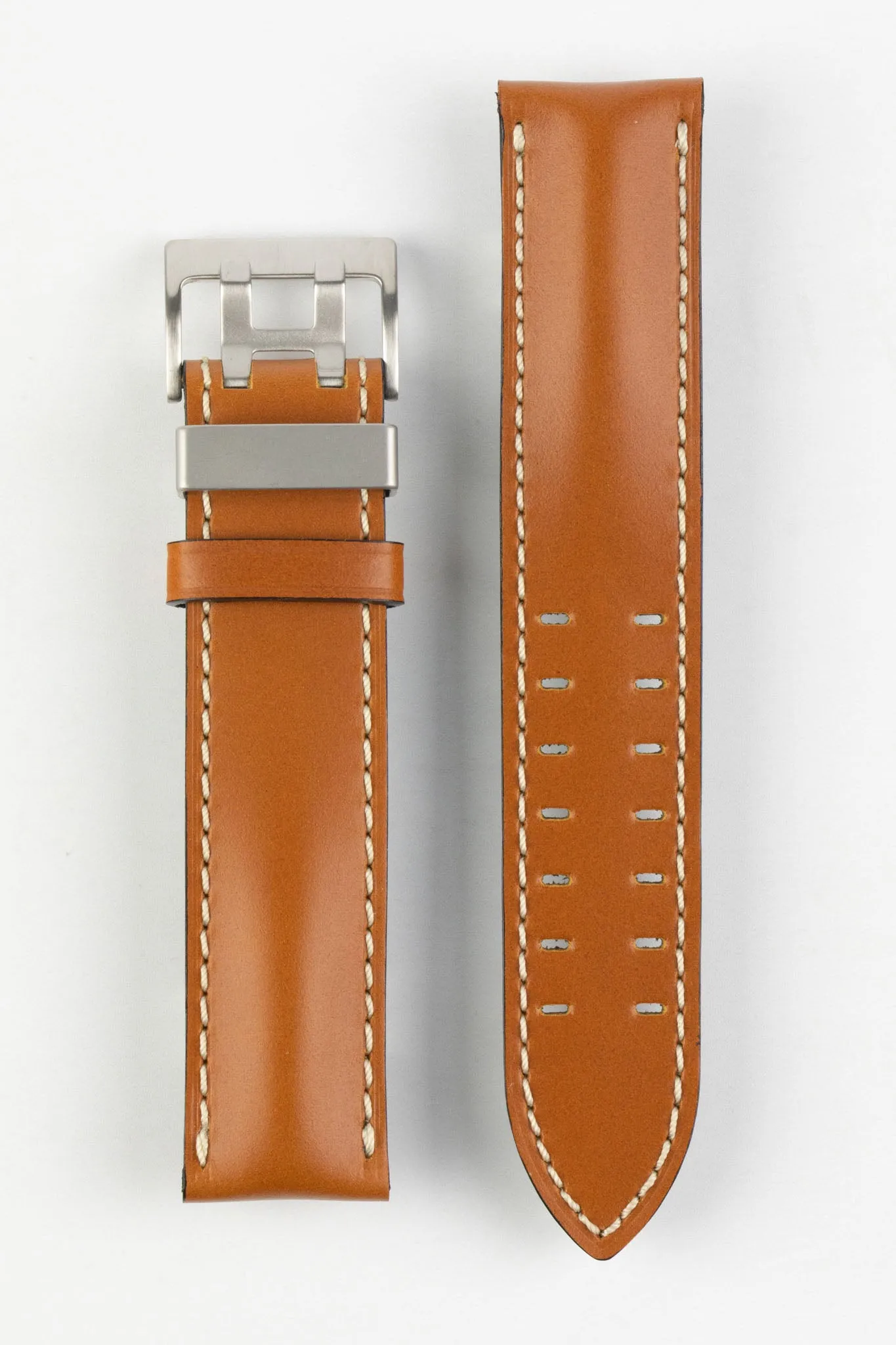 Di-Modell OFFROAD Calfskin Leather Watch Strap in GOLD BROWN
