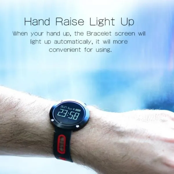 DM58 Smart Bracelet Wristband Blood Pressure/Heart Rate Monitor Band- Black
