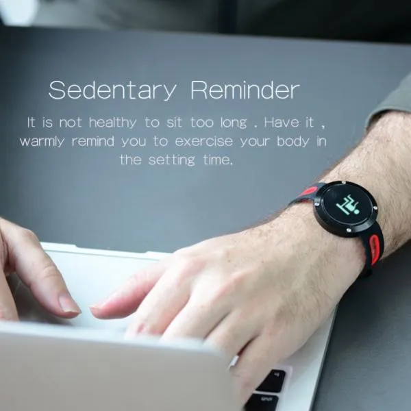 DM58 Smart Bracelet Wristband Blood Pressure/Heart Rate Monitor Band- Black