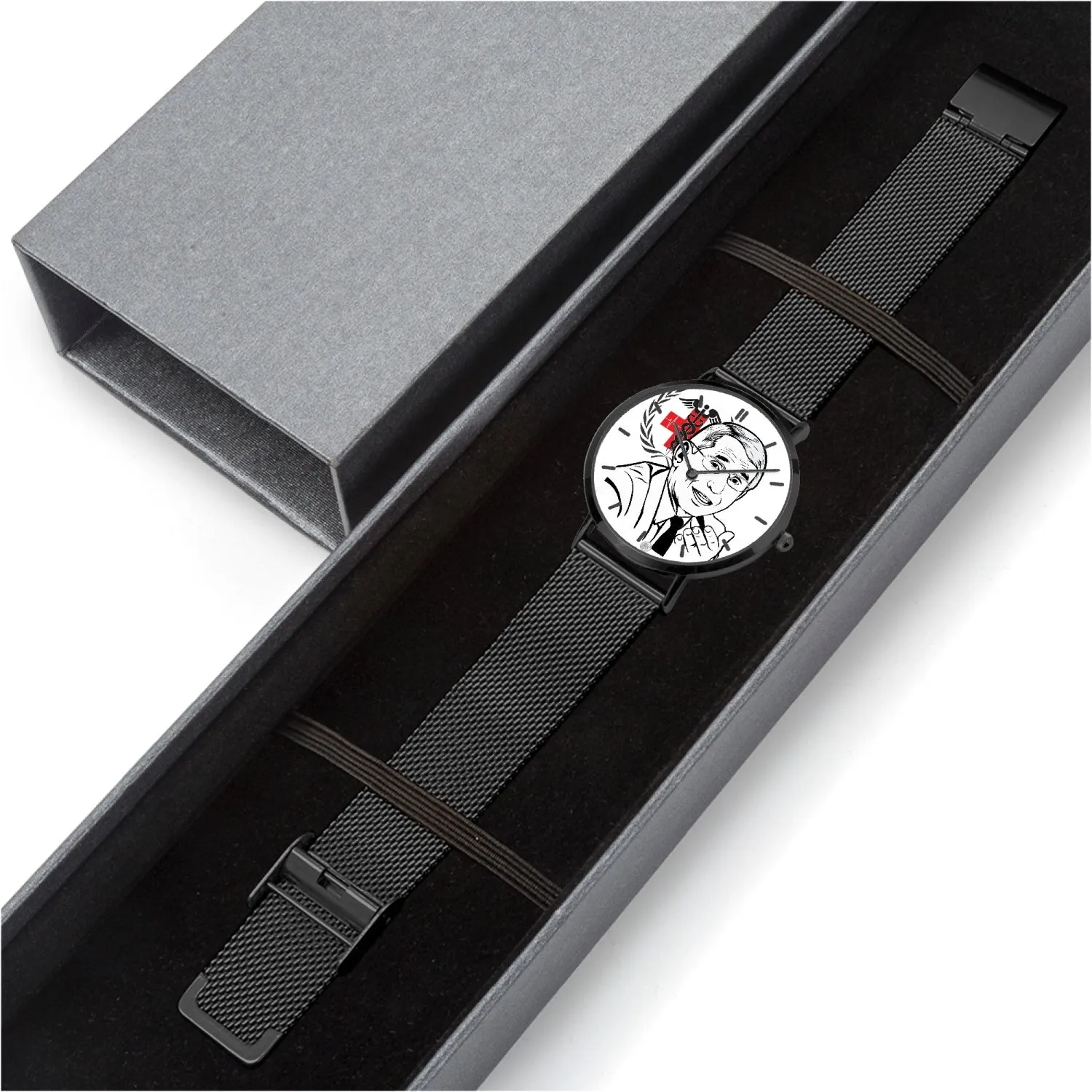 Dr. Fauci - Practical and Stylish Ultra-thin Stainless Steel Quartz Watch (With Indicators)