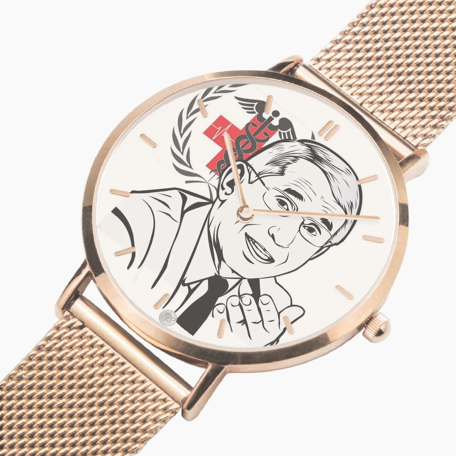 Dr. Fauci - Practical and Stylish Ultra-thin Stainless Steel Quartz Watch (With Indicators)