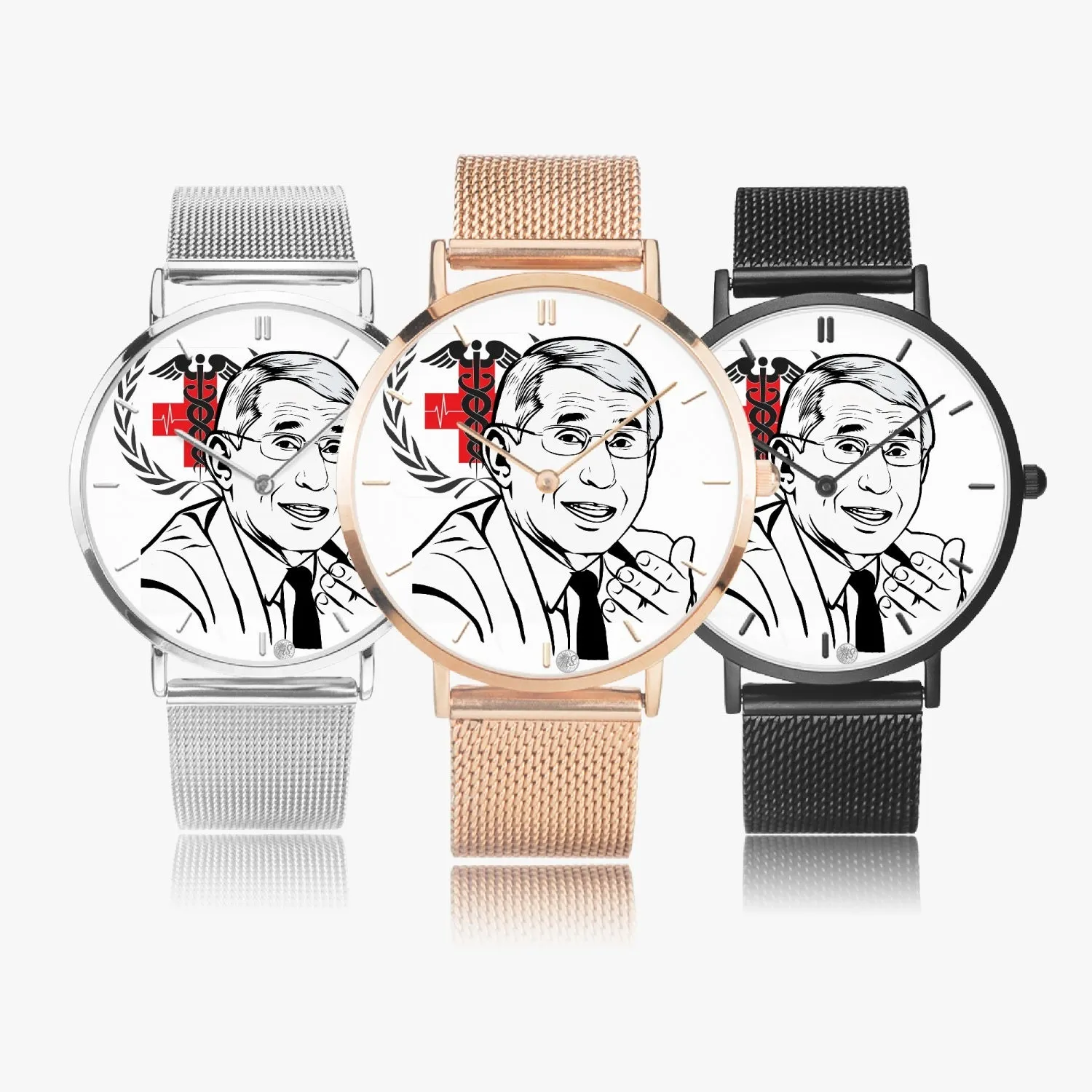 Dr. Fauci - Practical and Stylish Ultra-thin Stainless Steel Quartz Watch (With Indicators)